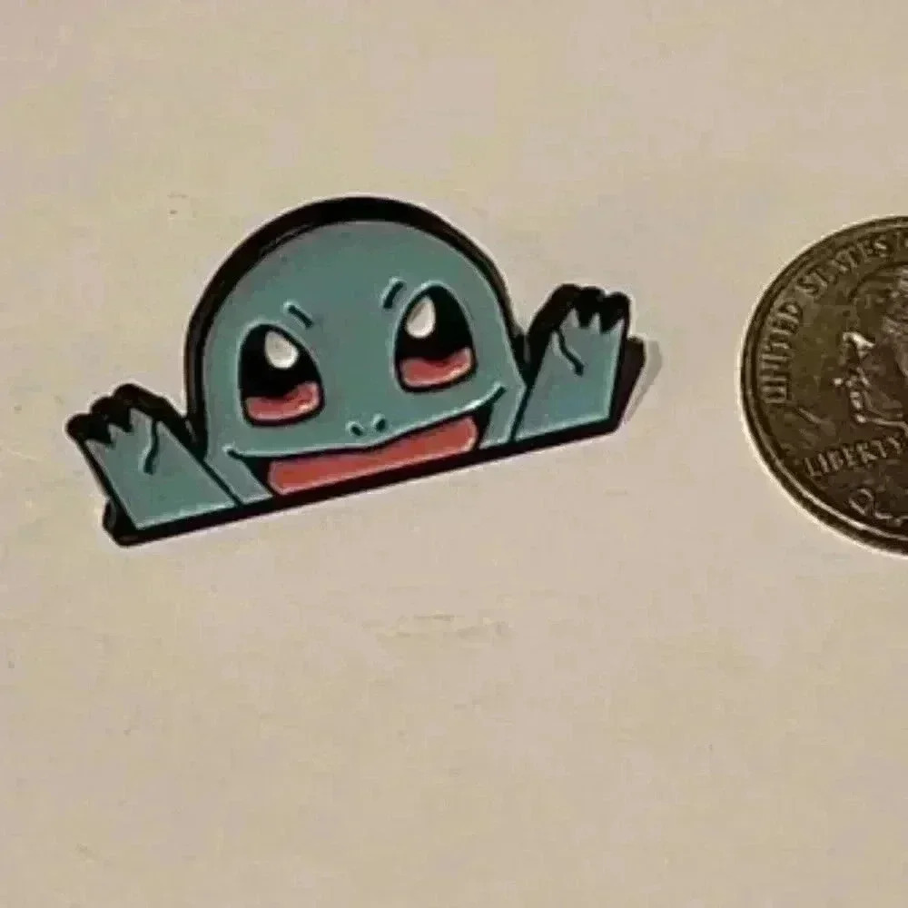 Peeking Squirtle Kanto Starter Enamel Pin – Cute Must-Have for Pokémon Lovers! - Picture 3 of 4